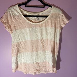 Gap pink and white striped shirt